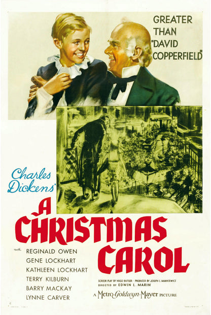 A Christmas Carol (Scrooge) DVD 1938 Reginald Owen, Gene Lockhart B&W Film Movie