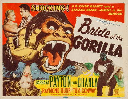 Bride of the Gorilla (1951) Horror DVD Raymond Burr Public Domain (Disc Only)