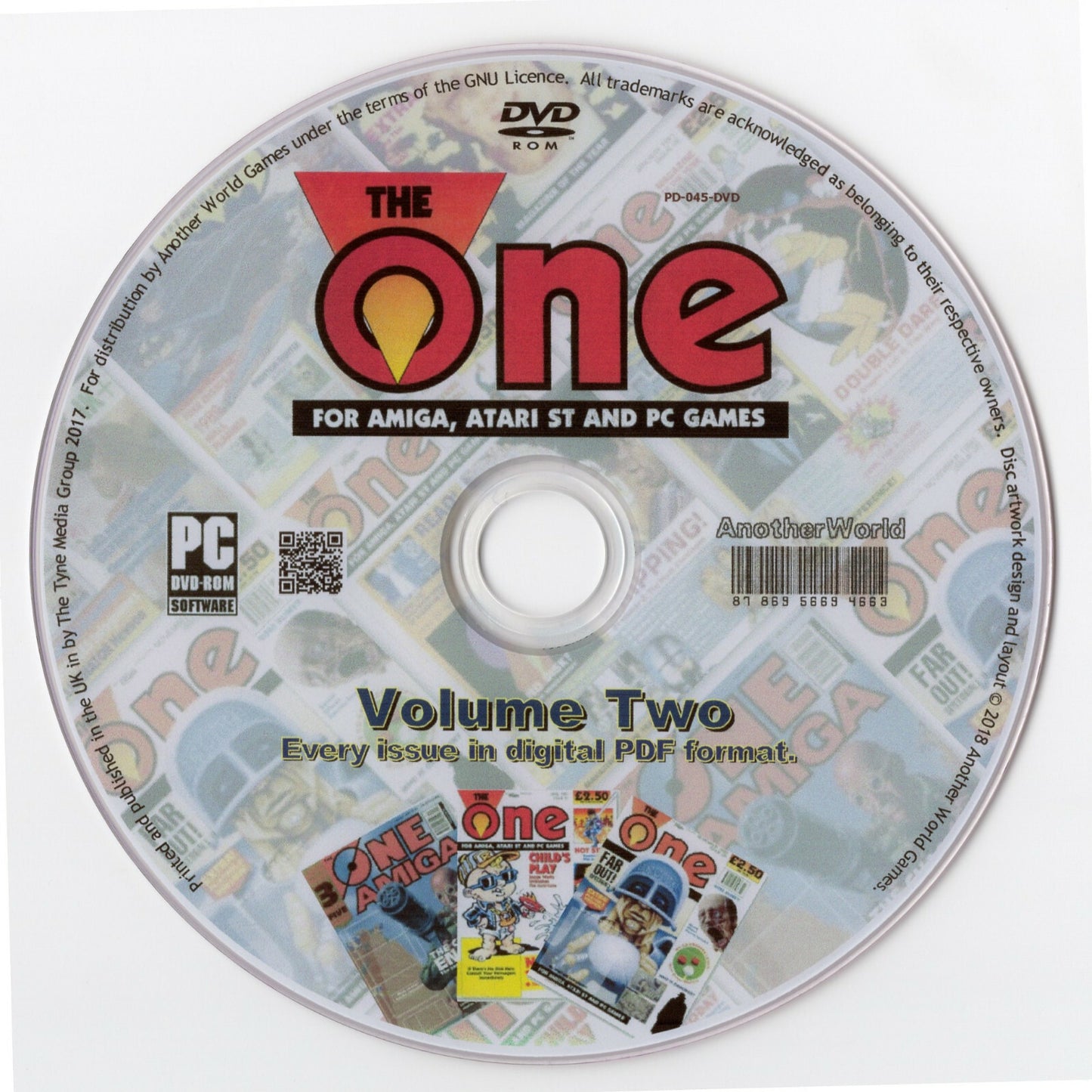 THE ONE MAGAZINE Full Collection on 2 DISKS (AMIGA, ATARI ST AND PC GAMES)
