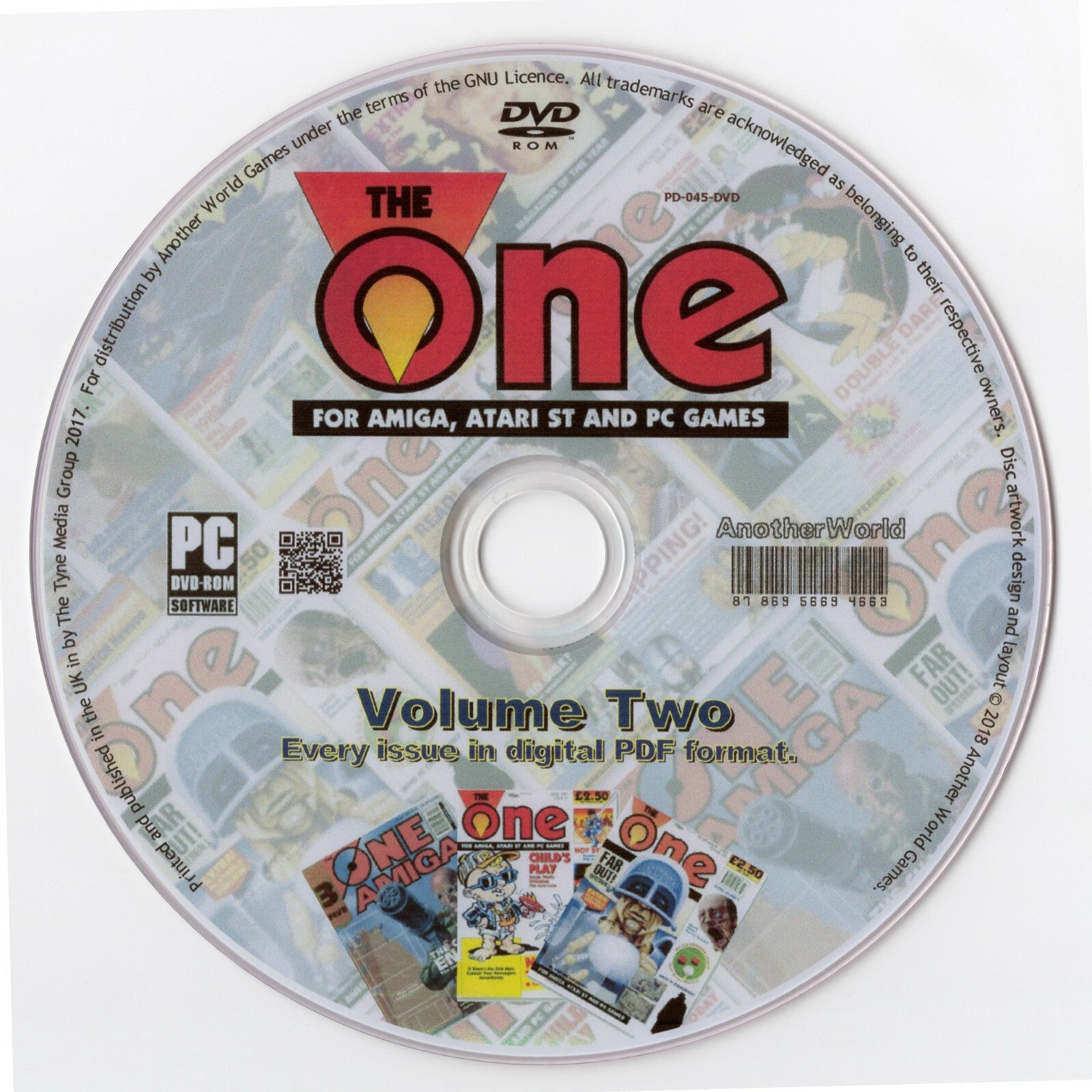 THE ONE MAGAZINE Full Collection on 2 DISKS (AMIGA, ATARI ST AND PC GAMES)