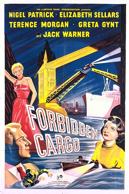 Forbidden Cargo 1954 Film Noir Jack Warner Nigel Patrick Public Domain DVD ONLY