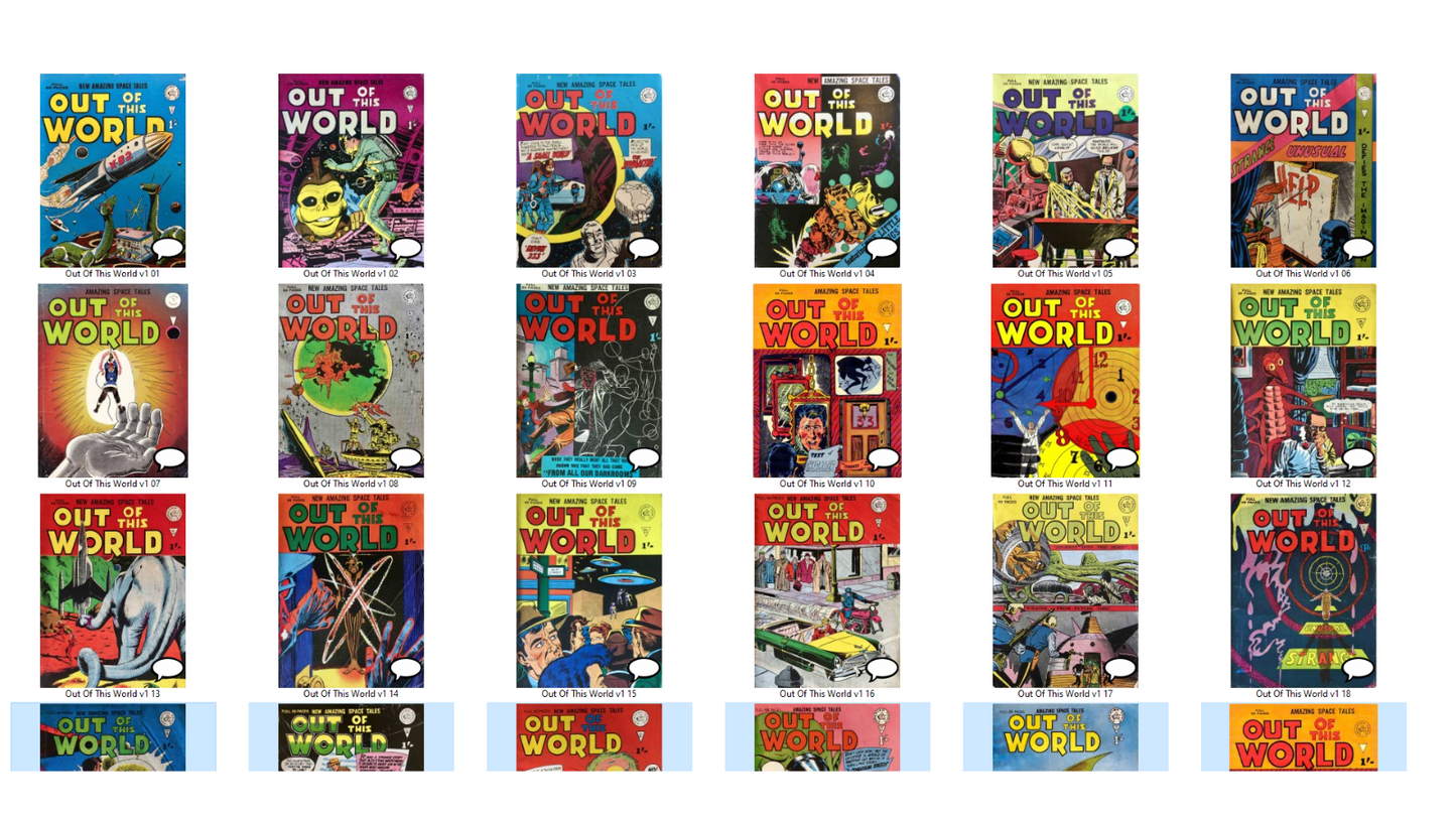 Out of this World (Alan Class) The Comic Book Collection on Disc DVD ROM cbr/cbz