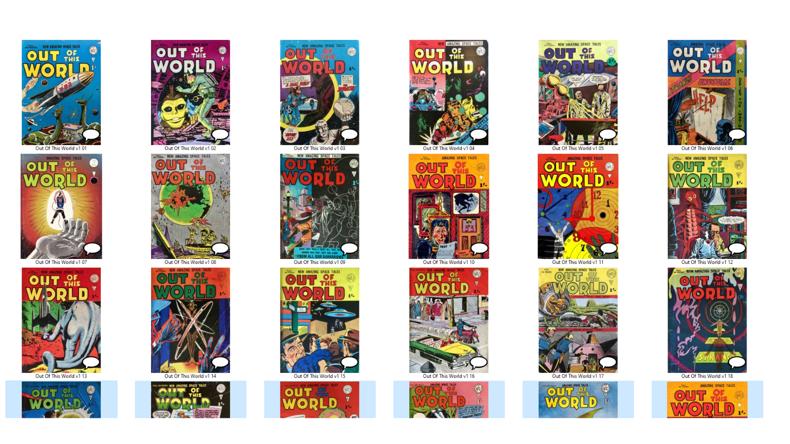 Out of this World (Alan Class) The Comic Book Collection on Disc DVD ROM cbr/cbz
