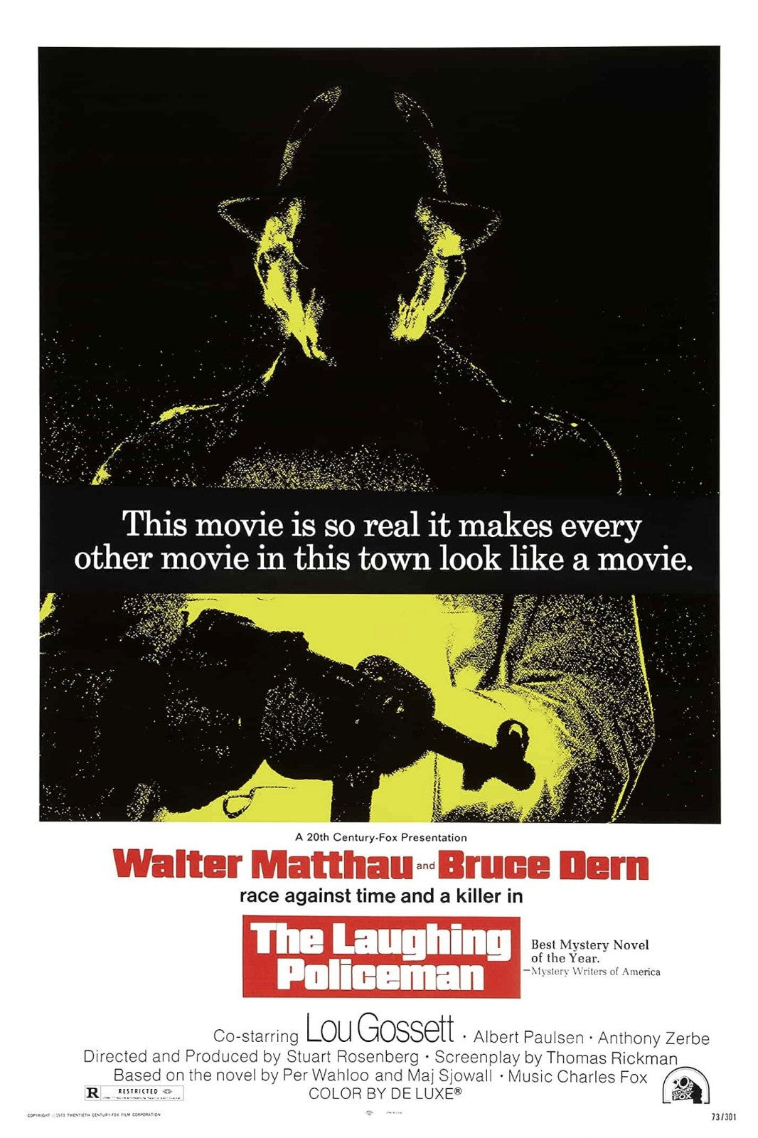 The Laughing Policeman 1973 Walter Matthau Bruce Dern Public Domain DVD NO CASE