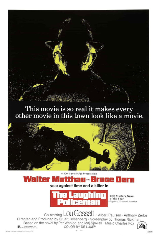 The Laughing Policeman 1973 Walter Matthau Bruce Dern Public Domain DVD NO CASE
