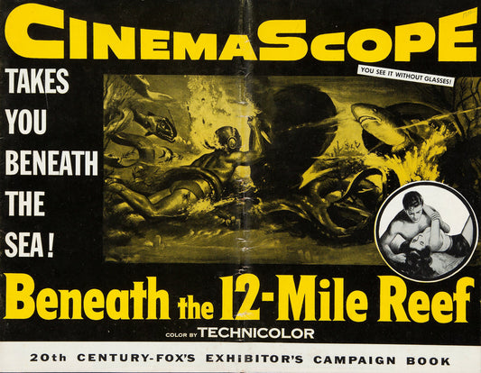 Beneath the 12-Mile Reef (1953) Adventure DVD Public Domain Film (Disc Only)