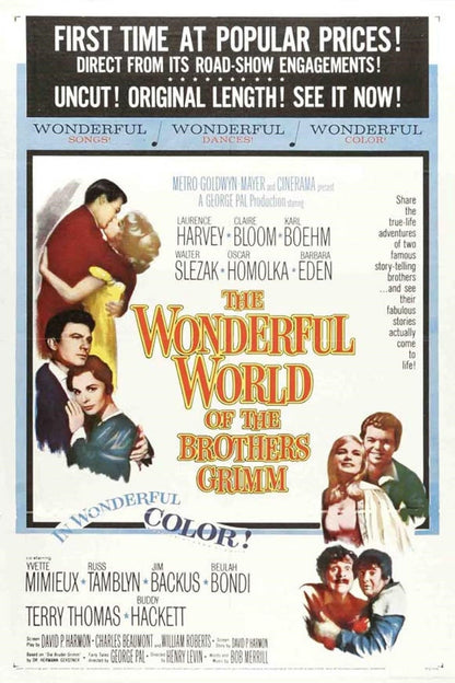 The Wonderful World of the Brother's Grimm (1962) Public Domain DVD NO CASE