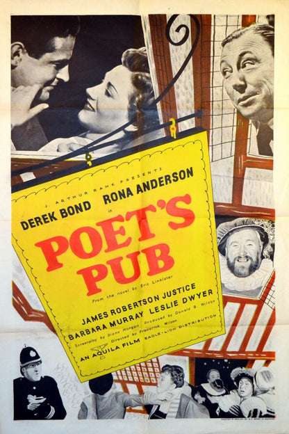 Poets Pub (1949) Thriller Derek Bond, Rona Anderson DVD Public domain Disc Only