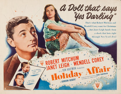 Holiday Affair 1949 Robert Mitchum, Christmas film - Public Domain DVD - NO CASE