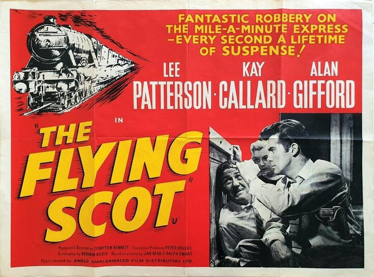 The Flying Scot (1957) Crime Lee Patterson DVD Public domain (Disc Only)