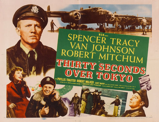 Thirty Seconds Over Tokyo (1944) War Spencer Tracy DVD Public domain (Disc Only)