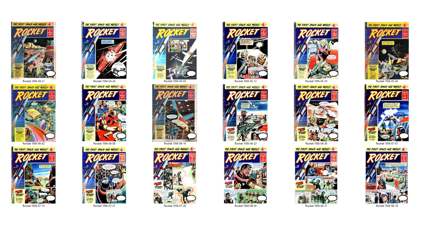 Rocket - The Complete Comic Collection on Disc - All 32 Issues (DVD-ROM)