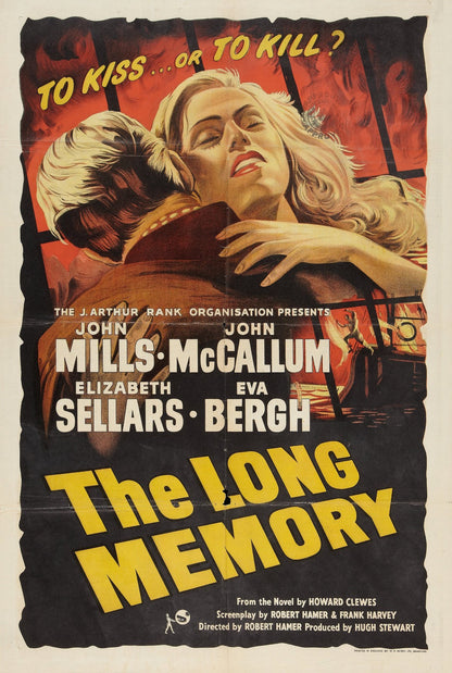 The Long Memory (1953) Crime Thriller John Mills Public Domain DVD NO CASE