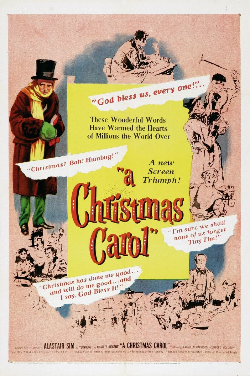A Christmas Carol (Scrooge) DVD 1951 Alastair Sim Charles Dickens B&W Film Movie