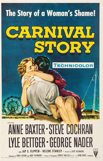 Carnival Story (1954) Musical DVD Anne Baxter Public Domain Film (Disc Only)
