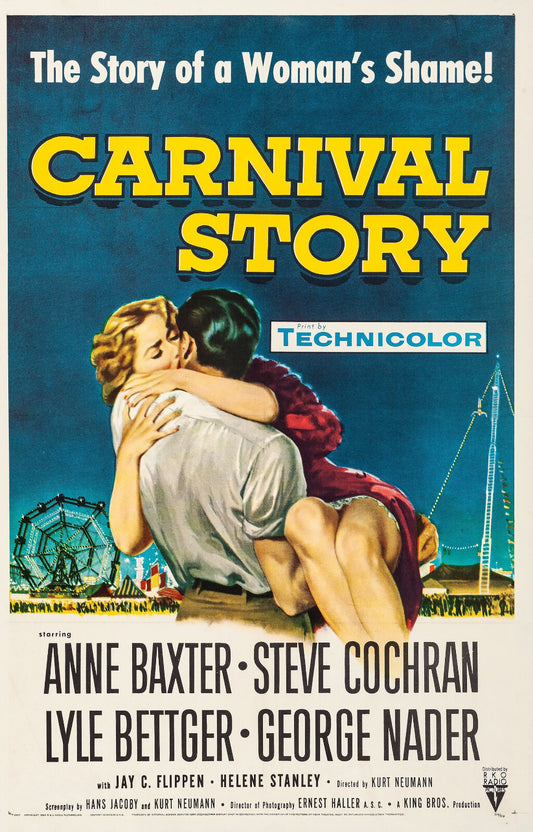 Carnival Story (1954) Musical DVD Anne Baxter Public Domain Film (Disc Only)