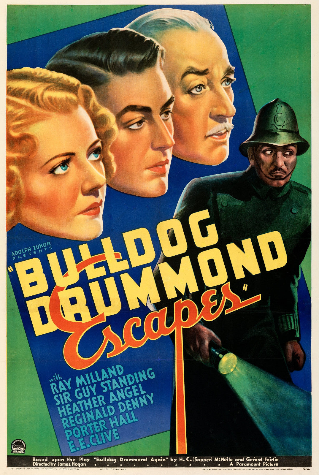 Bulldog Drummond Escapes (1937) Adventure DVD Public Domain Film (Disc Only)