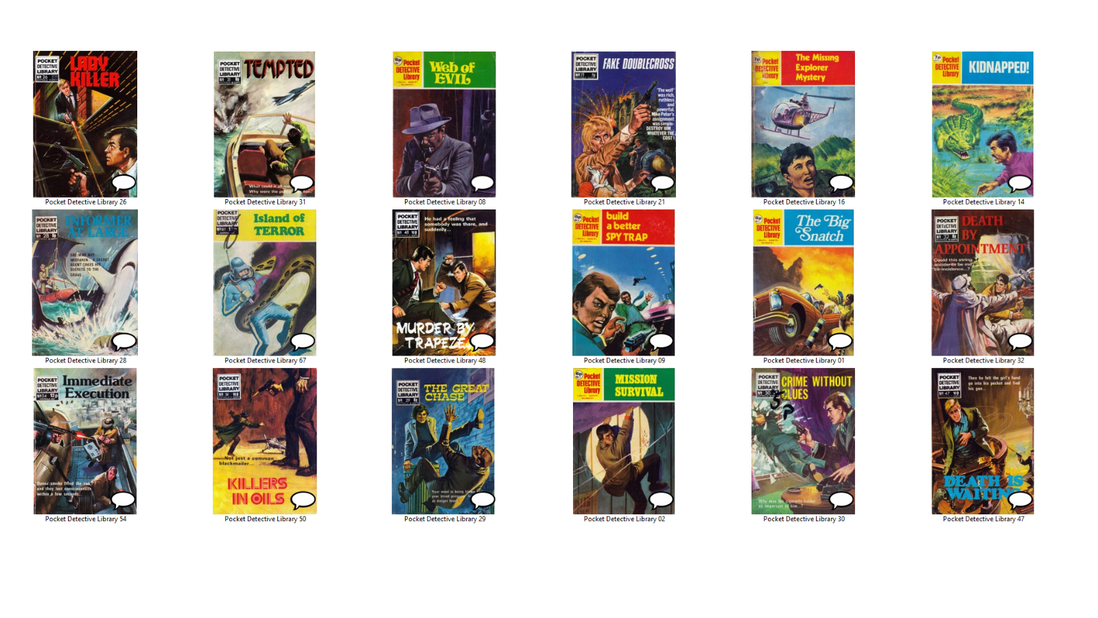 Pocket Detective Library - Comic Book Collection on Disc - 38 Issues on DVD-ROM