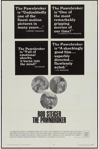 The Pawnbroker (1964) Rod Steiger Geraldine Fitzgerald Public Domain DVD NO CASE