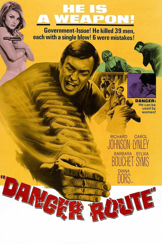 Danger Route (1967) Diana Dors, Richard Johnson – Action Thriller DVD (Disc Only)