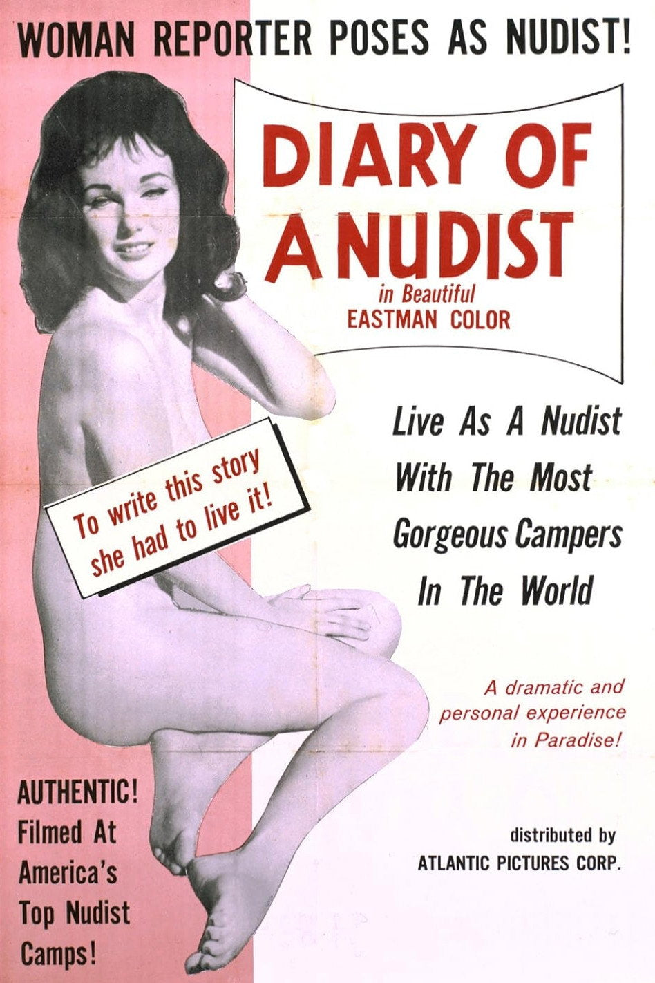 Diary of a Nudist (1961) Maria Stinger, Norman Casserly – Drama DVD (Disc Only)