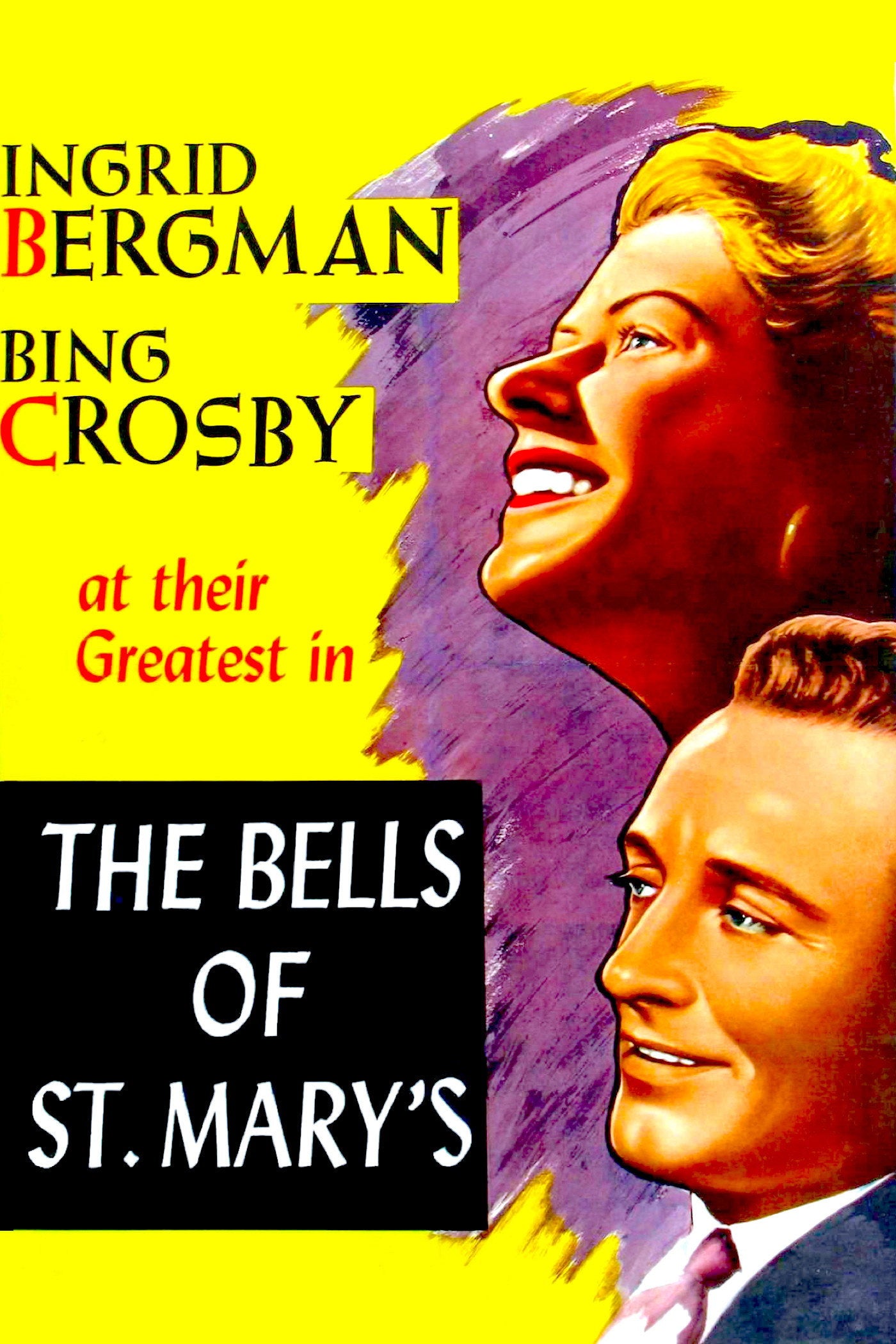 The Bells of Saint Mary's (1945) Bing Crosby, Ingrid Bergman – Comedy Drama (DVD Disc Only) – FREE UK P&P