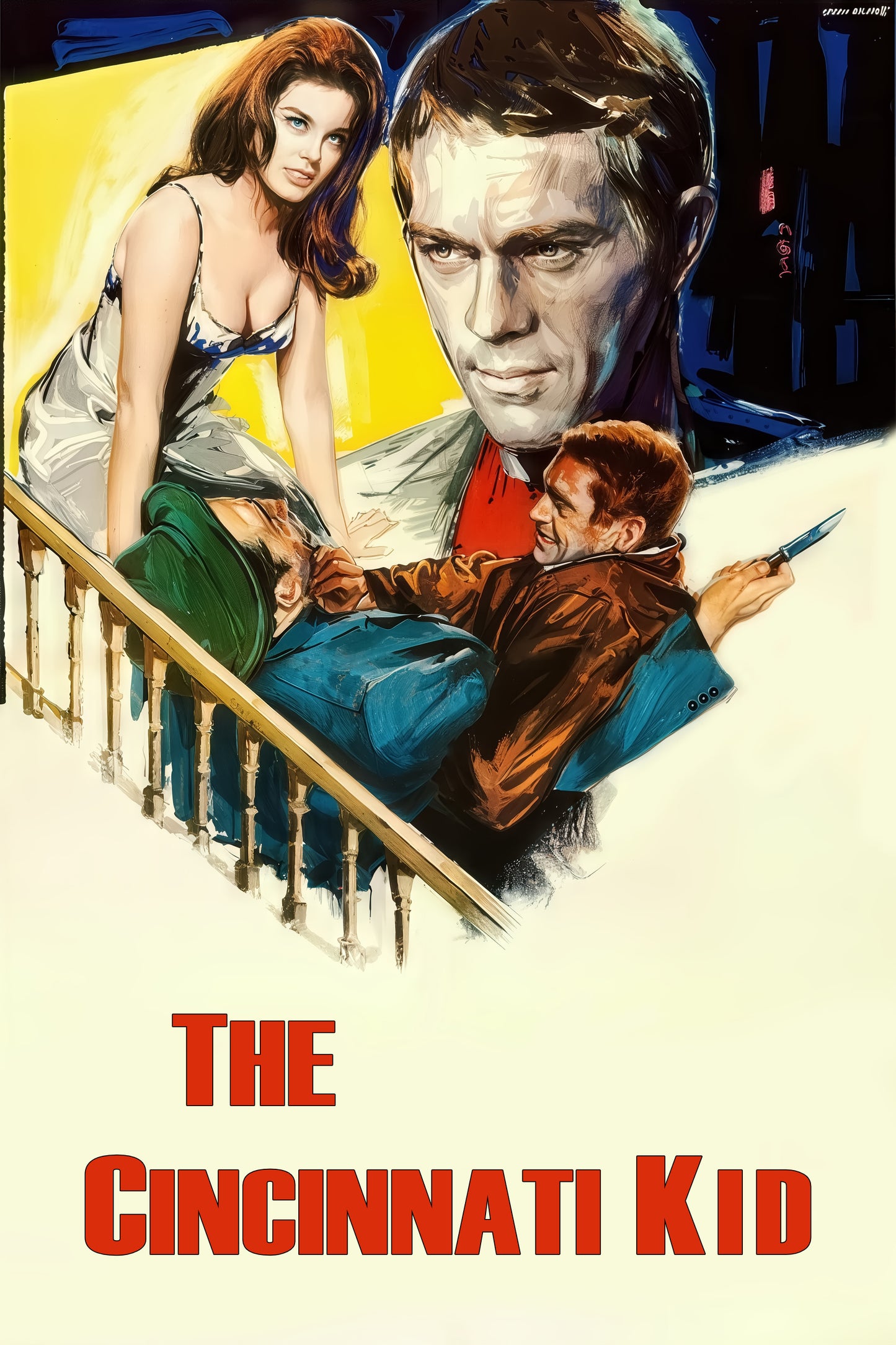 The Cincinnati Kid (1965) Steve McQueen, Edward G. Robinson – Drama (DVD disc only) - FREE UK P&P