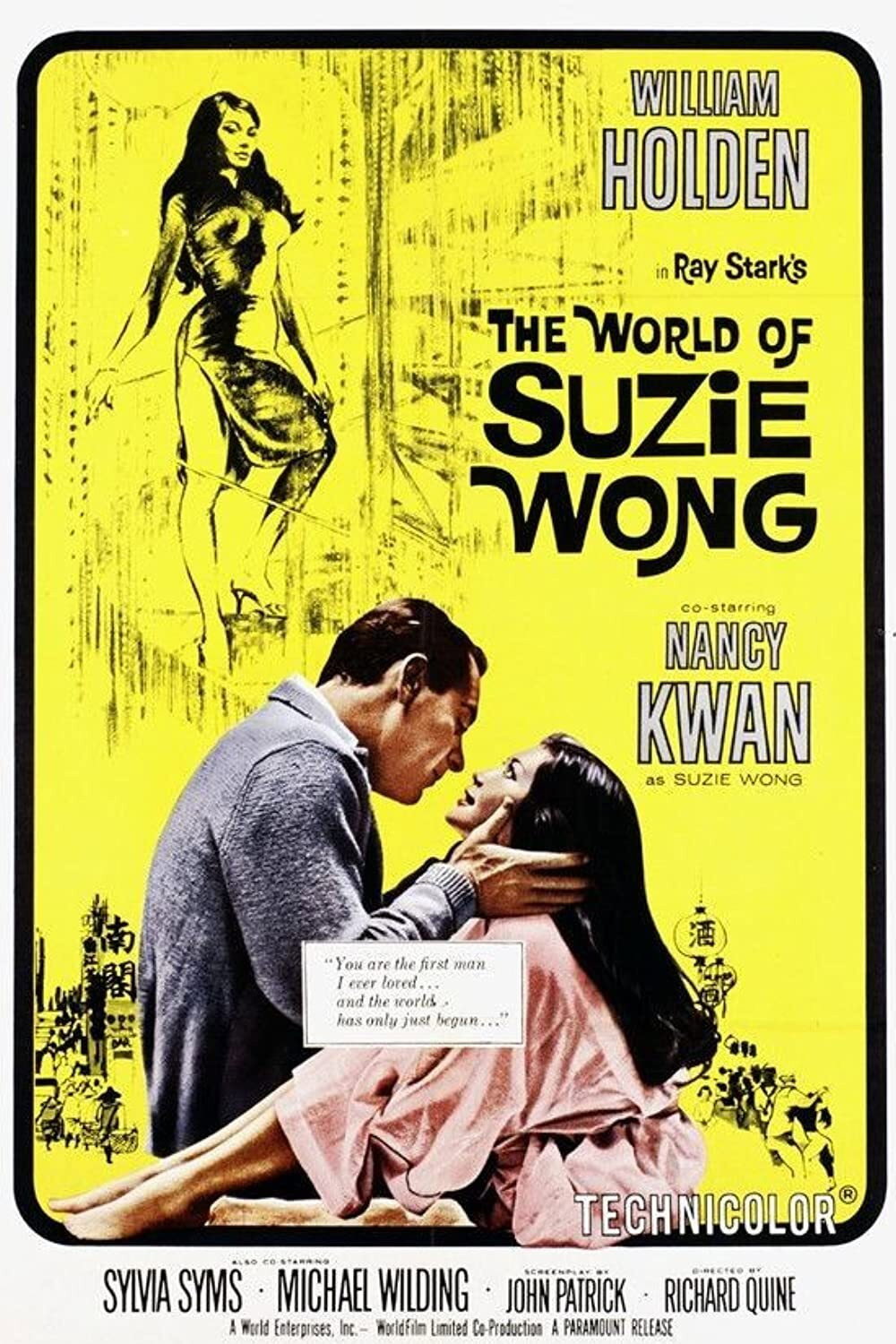 The World of Suzie Wong (1960) William Holden, Laurence Naismith – Drama Romance (DVD disc only) - FREE UK P&P