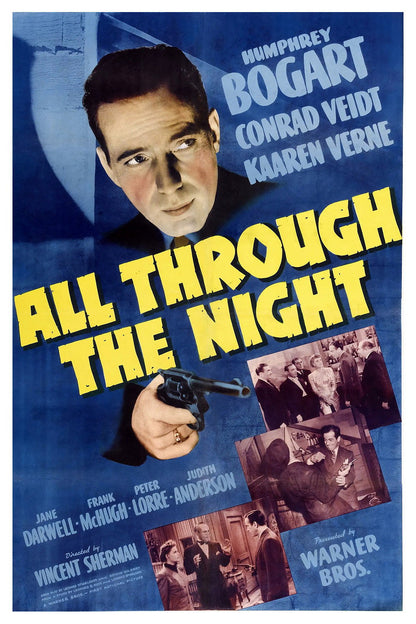 All Through The Night (1942) Humphrey Bogart – Crime War Comedy DVD (Disc Only)