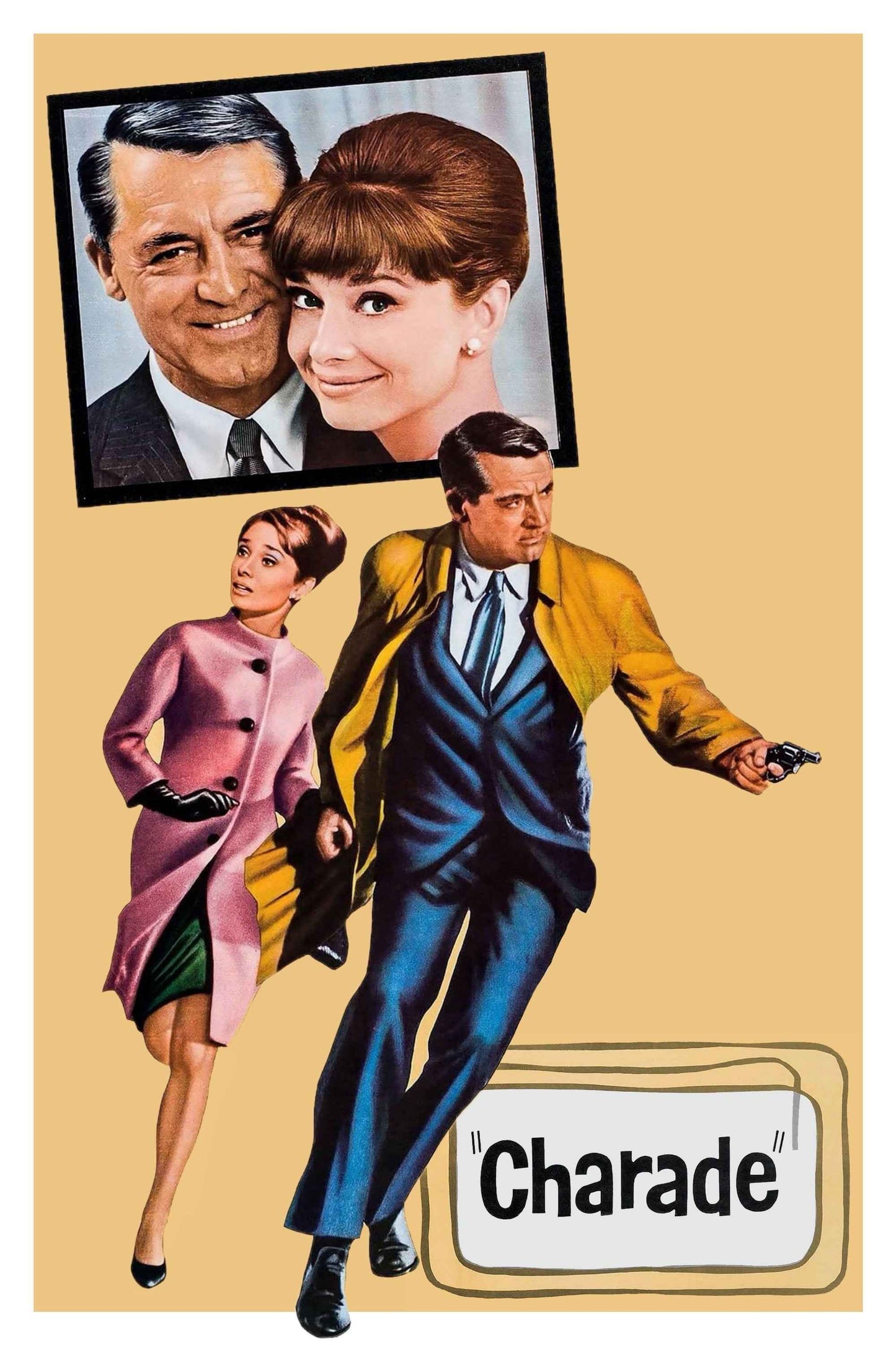 Charade (1963) Cary Grant Audrey Hepburn - Comedy Mystery Romance DVD (Disc Only)