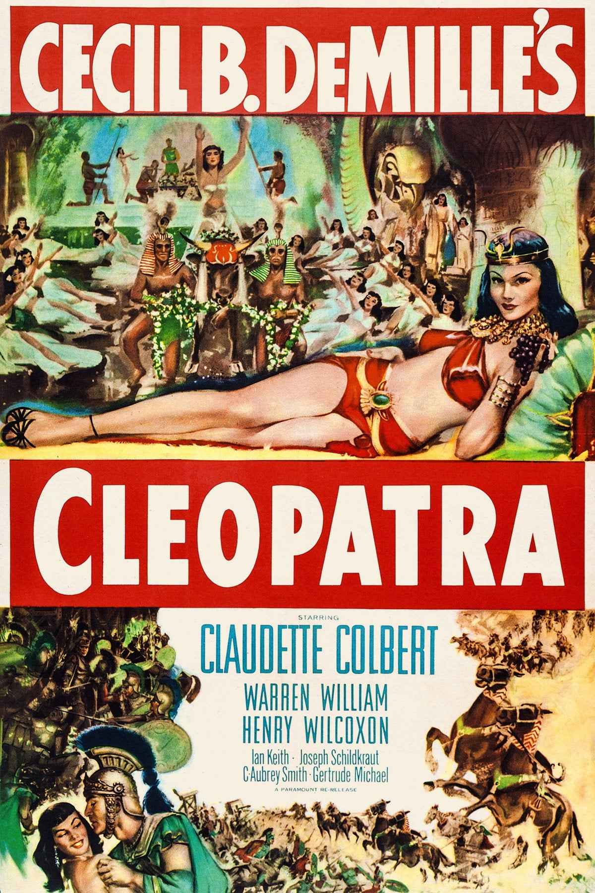 Cleopatra (1934) Claudette Colbert, Aubrey Smith - Drama History Romance DVD (Disc Only)