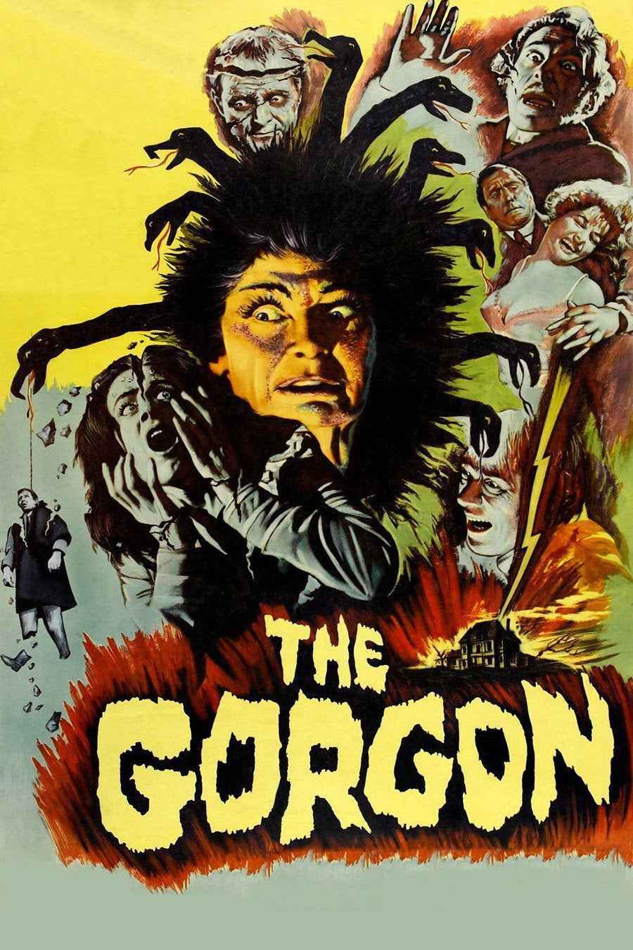 The Gorgon (1964) Peter Cushing, Christopher Lee - Fantasy Horror DVD (Disc Only)