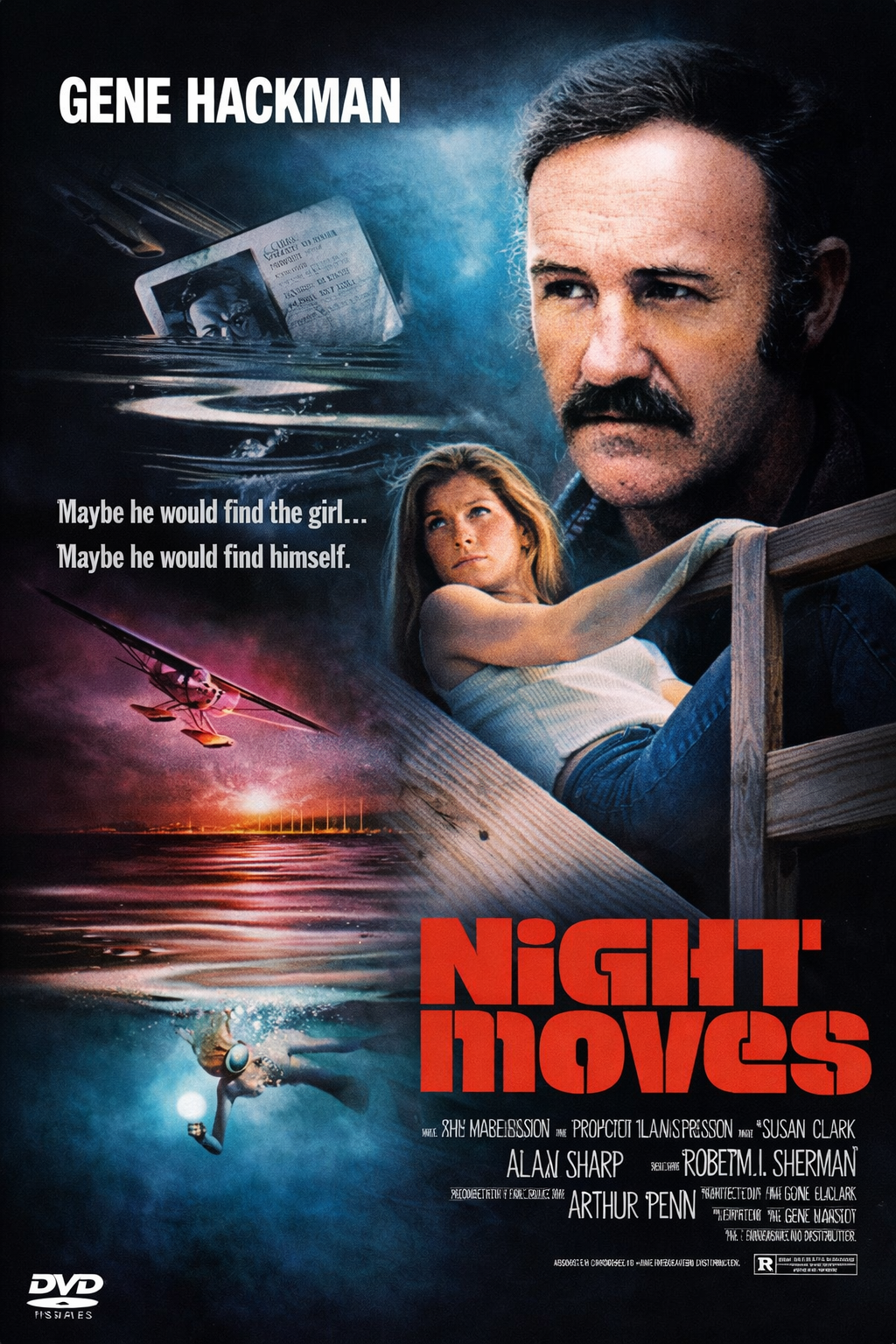 Night Moves (1975) Gene Hackman - Mystery Crime Thriller DVD (Disc Only)