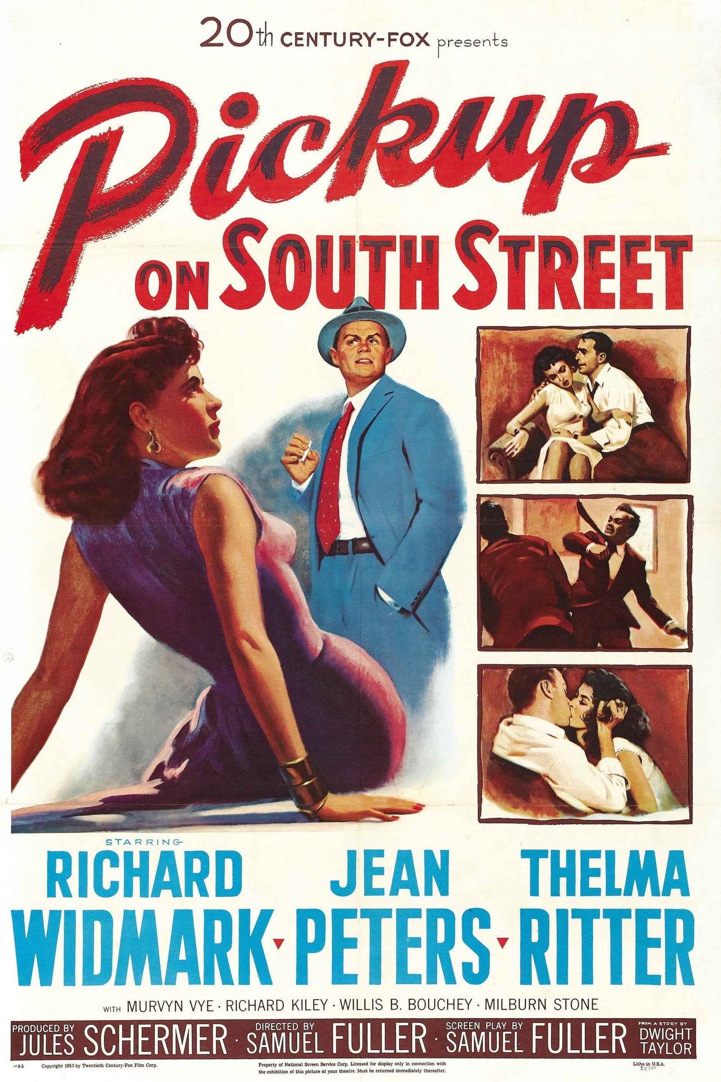 Pickup on South Street (1953) Richard Widmark - Crime Thriller Romance DVD (Disc Only)