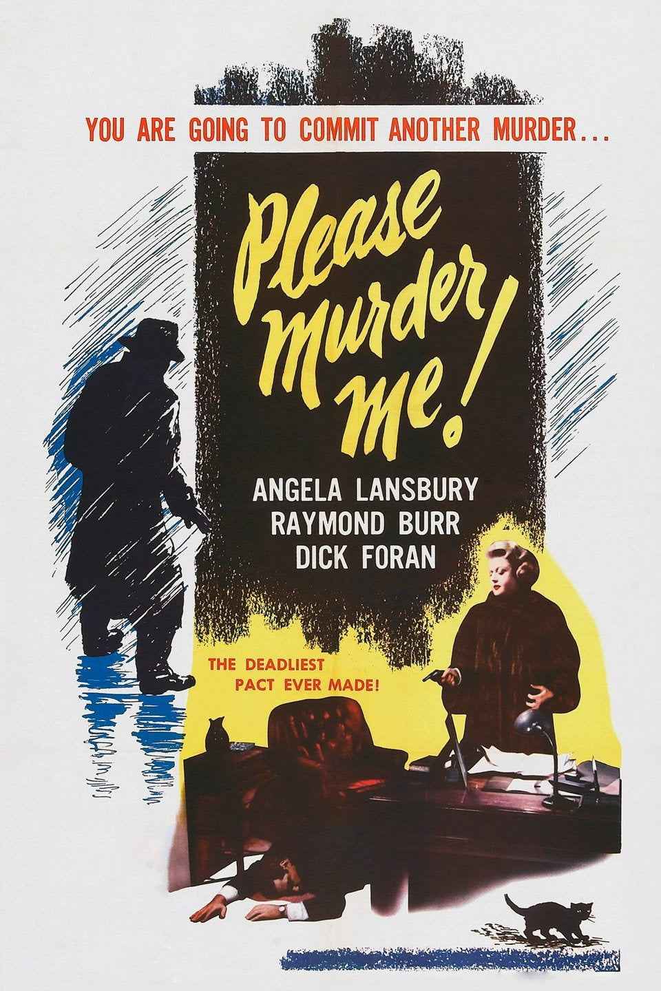 Please Murder Me! (1956) Angela Lansbury - Crime Drama DVD (Disc Only)