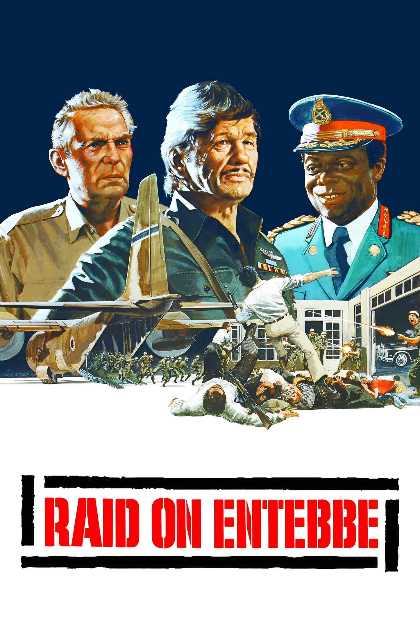 Raid on Entebbe (1976) Charles Bronson - Historical War Thriller DVD (Disc Only)